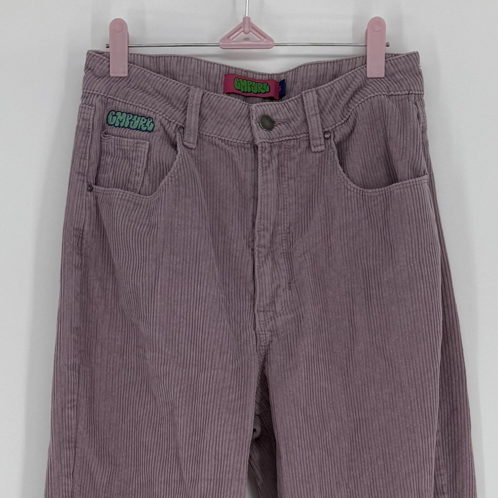 Empyre Lavender Corduroy Pants Size 5 Y2K Skater Wide Leg Streetwear Purple